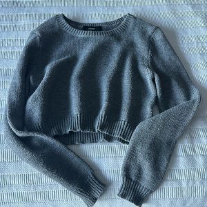 Cropped Knit Sweater